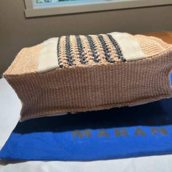 ISABEL MARANT striped straw tote - Picture 5 of 8